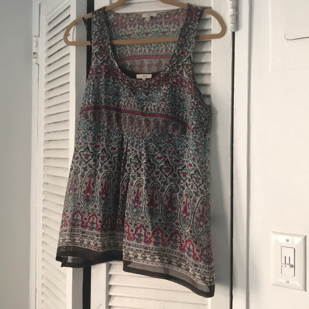 Joie sleeveless floral printed shirt